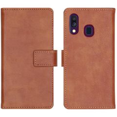 imoshion Luxuriöse Klapphülle Samsung Galaxy A40 - Braun
