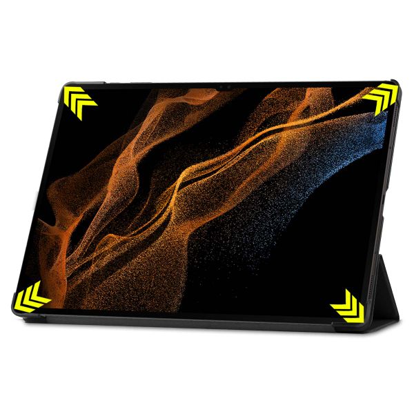 imoshion Trifold Klapphülle Galaxy Tab S8 Ultra - Schwarz