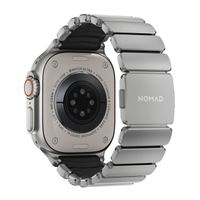 Nomad Stratos Armband für Apple Watch | 44/45/46/49 mm - Black / Natural Titanium
