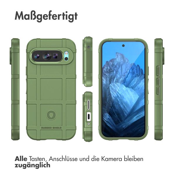 imoshion Rugged Shield Backcover Google Pixel 9 / 9 Pro - Dunkelgrün