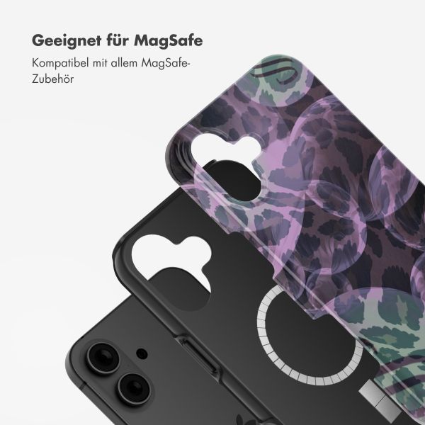 Selencia Vivid Tough Back Cover MagSafe für das iPhone 16 - Leo Bubble Green