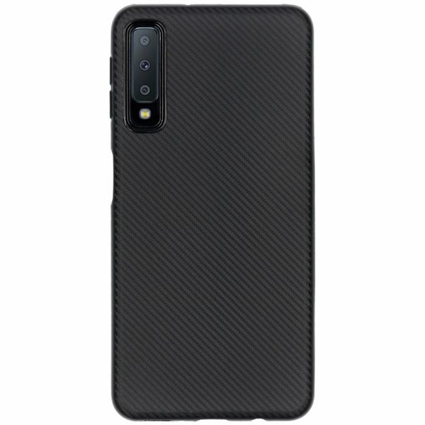 Carbon-Hülle Schwarz für das Samsung Galaxy A7 (2018)