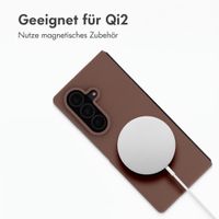Accezz Liquid Silikoncase mit MagSafe Samsung Galaxy Z Fold 8 Ultra - New Tea Brown