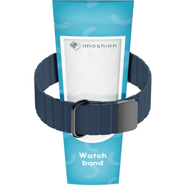 imoshion Magnetlederarmband für das Apple Watch Series 1-9 / SE - 38/40/41 mm / Series 10 - 42 mm - Blau