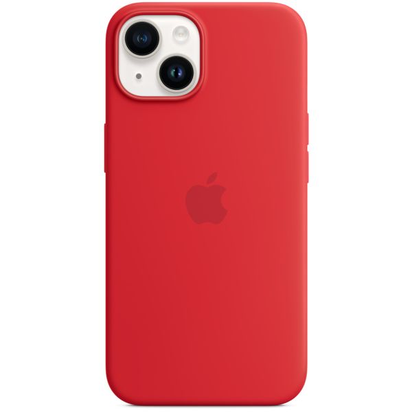 Apple Silikon-Case MagSafe für das Apple iPhone 14 - Rot