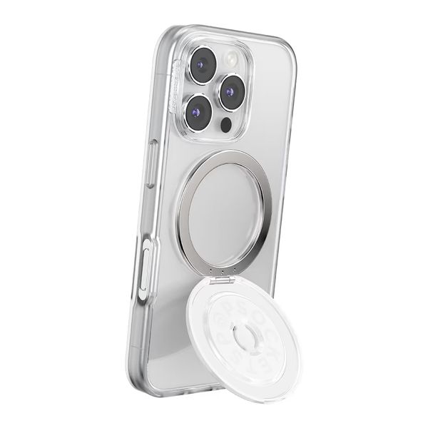 PopSockets PopGrip MagSafe Kick-Out & Stand - Glossy White
