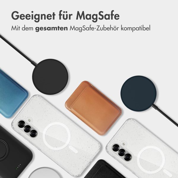 imoshion Glitzer Back Cover mit MagSafe Samsung Galaxy A56 - Glitzer Transparent