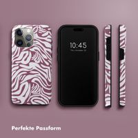 Selencia Vivid Tough Back Cover für das iPhone 15 Pro Max - Trippy Swirl Dark Rose