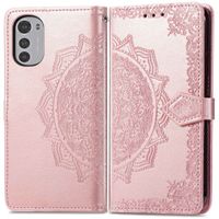 imoshion Mandala Klapphülle für das Motorola Moto E32 / E32s - Rose Gold