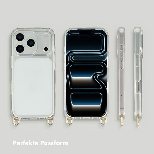 Selencia Backcover mit abnehmbaren Haken Apple iPhone 17 Pro - Transparent