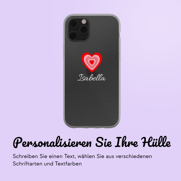 Personalisierte Hülle mit Herz iPhone 11 - Transparent