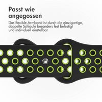 imoshion Sportarmband⁺ für die Apple Watch Series 1 bis 9 / SE (38/40/41 mm) | Series 10 (42 mm) - Größe S/M - Black Volt