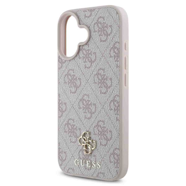 Guess 4G Metal Logo Back Cover MagSafe Apple iPhone 16 - Rosa
