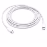 Apple Original USB-C Power Adapter 20 Watt + Original USB-C auf USB-C Ladekabel - 2 Meter - Weiß
