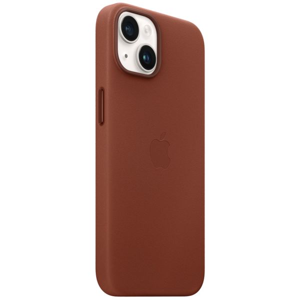 Apple Leder-Case MagSafe für das Apple iPhone 14 - Umber