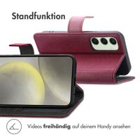 imoshion Luxuriöse Klapphülle Samsung Galaxy S24 FE - Bordeaux