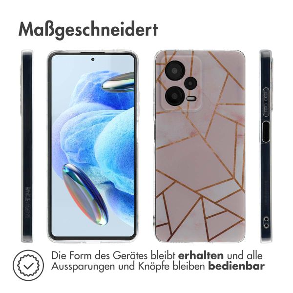 imoshion Design Hülle für das Xiaomi Redmi Note 12 Pro - Pink Graphic