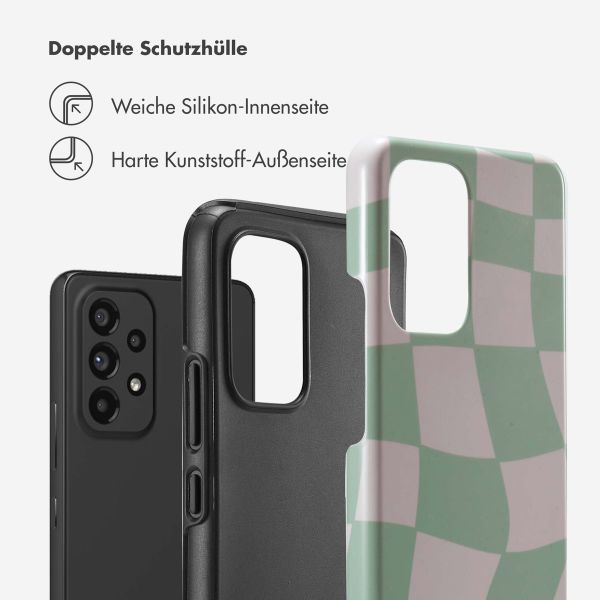 Selencia Vivid Tough Back Cover für das Samsung Galaxy A53 - Groovy Sage Green