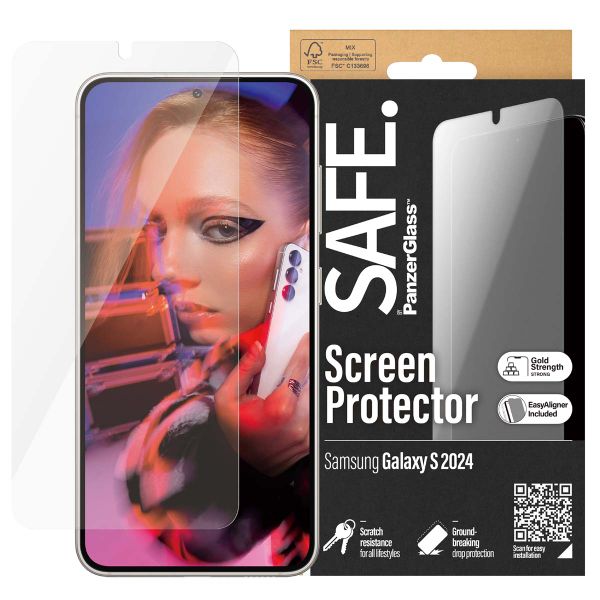 SAFE by PanzerGlass Refresh Ultra Wide Fit Screenprotector inkl. Applikator für das Samsung Galaxy S24