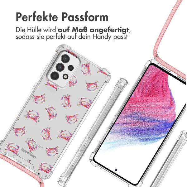 imoshion Design Hülle mit Band Samsung Galaxy A53 - Crab Watercolor