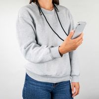 imoshion Transparentní zadní kryt s šňůrkou Apple iPhone 12 (Pro) - Schwarz