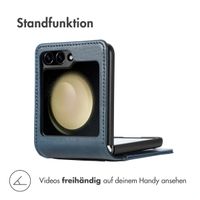 imoshion Luxuriöse Klapphülle Samsung Galaxy Z Flip 7 FE - Dunkelblau