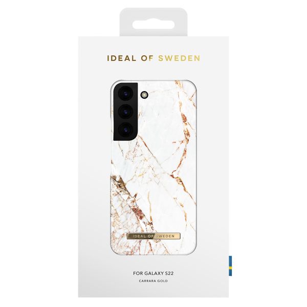 iDeal of Sweden Fashion Back Case für das Samsung Galaxy S22 - Carrara Gold