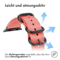 imoshion Nylonarmband für das Apple Watch Series 1-10 / SE / Ultra (2) - 42/44/45/46/49 mm - Rosa