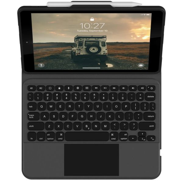 UAG Rugged Bluetooth-Tastatur Klapphülle mit Trackpad iPad 9 (2021) 10.2 Zoll / iPad 8 (2020) 10.2 Zoll / iPad 7 (2019) 10.2 Zoll - Schwarz