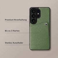 Selencia Riva Back Cover mit Kartenfach Samsung Galaxy S26 Ultra - Sage Green