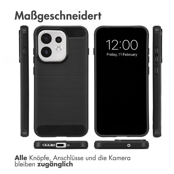 imoshion Brushed Back Cover Oppo Reno 16 / 16 Pro - Schwarz