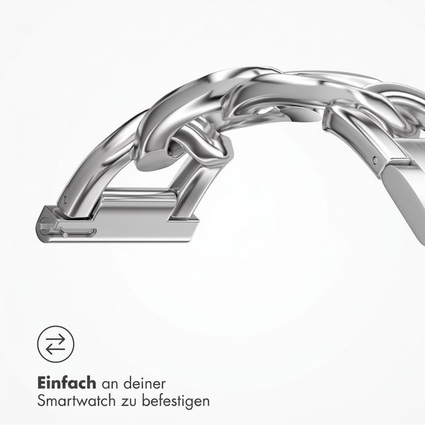Selencia Chain Armband -   Universelle 18 mm Anschluss - Silber