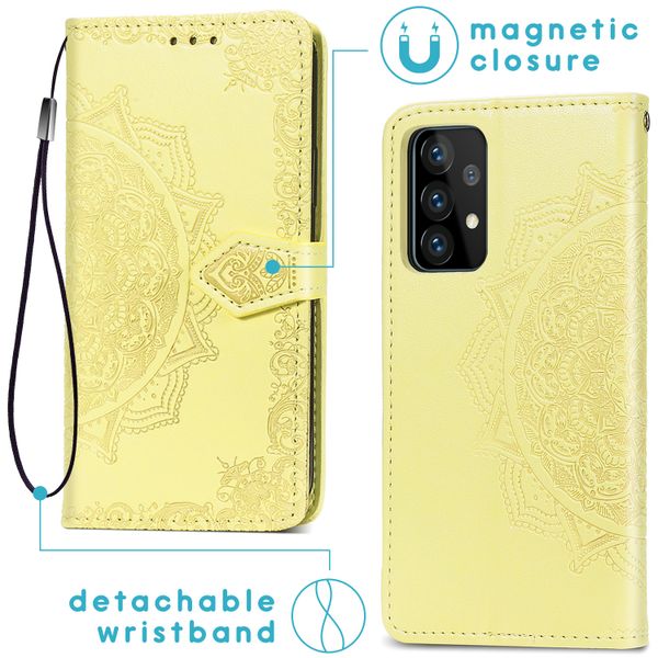 imoshion Mandala Klapphülle Samsung Galaxy A52(s) (5G/4G) - Gelb