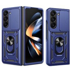 imoshion Rugged Back Cover mit Ring Samsung Galaxy Z Fold 5 - Dunkelblau
