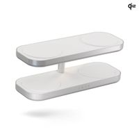 Zens Quattro Wireless Charger Pro 4 - Kabelloses Ladegerät - Geeignet für Qi2 und MagSafe - Weiß