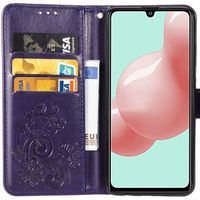 Kleeblumen Klapphülle Violett Samsung Galaxy A41