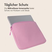 imoshion Laptop-Hülle mit Staufach 13 Zoll - Laptop Sleeve - Candy Pink