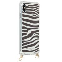 My Jewellery Design Soft Case Kordelhülle iPhone Xs Max - Zebra