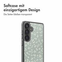 imoshion Design Hülle Samsung Galaxy S24 FE - Smoke Green Flowers