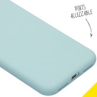 Accezz Liquid Silikoncase Apple iPhone X / Xs - Sky Blue