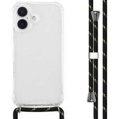 imoshion Backcover mit Band Apple iPhone 16 - Zwart / Goud