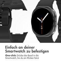 imoshion Wave Silikonarmband für das  Samsung Galaxy Watch 8 (40/44mm) / Classic (46mm) - Schwarz