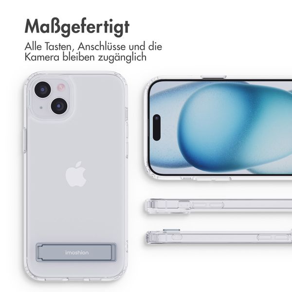 imoshion Back Cover mit Ständer Apple iPhone 15 Plus - Transparent