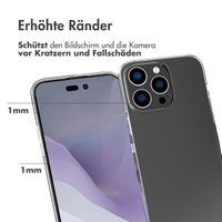 Accezz TPU Clear Cover für das Apple iPhone 14 Pro Max - Transparent