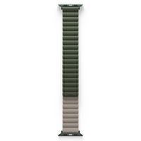 Uniq Revix doppelseitiges Armband für das  Apple Watch Series 1 t/m 11 / SE / Ultra (44/45/46/49 mm) - Pine (Green/Taupe)