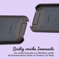 Personalisierte Color Backcover MagSafe mit abtrennbarem Band und Buchstaben für iPhone 12 Pro - Black Coffee