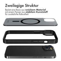Accezz Rugged Frosted Back Cover mit MagSafe Apple iPhone 14 - Schwarz