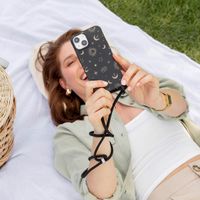 imoshion SilikonHülle design mit Band Apple iPhone 15 - Sky Black