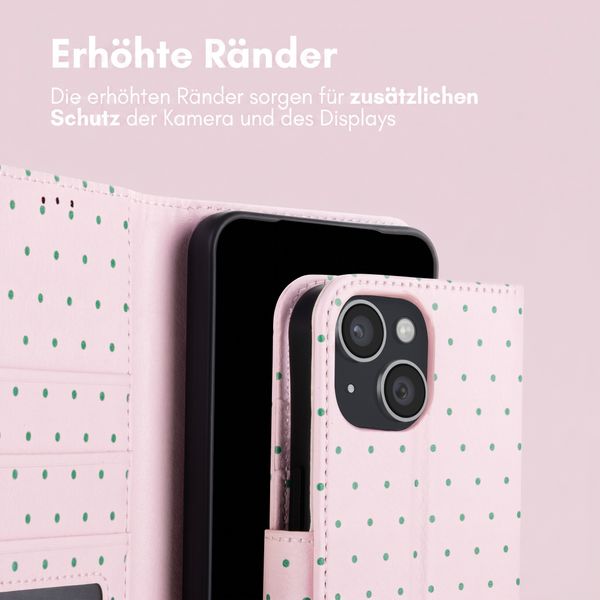imoshion Design Klapphülle Apple iPhone 13 - Happy Dots