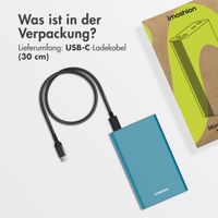 imoshion Ultra Series Aluminium | Powerbank 20.000 mAh - Schnellladen bis 33W - Petrol Green